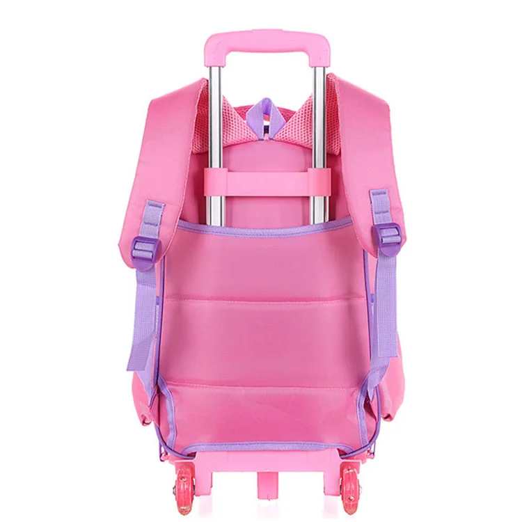 Kids Girl Outdoor Smart Trolley School Bag With Wheels Of Latest Designs For Girls