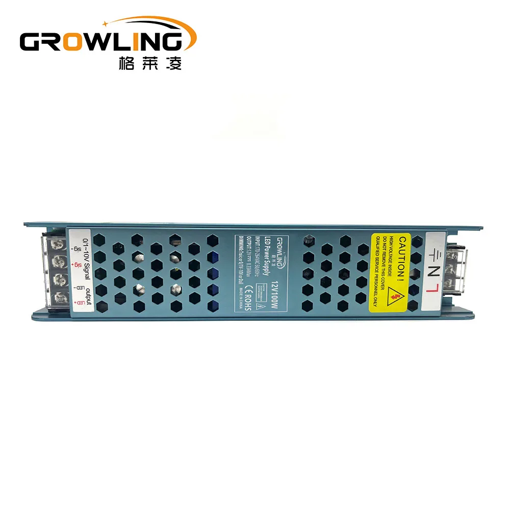 High compatible triac 0-10v dimmable led driver dimmer 220v to 24v 100w power supply transformer for led