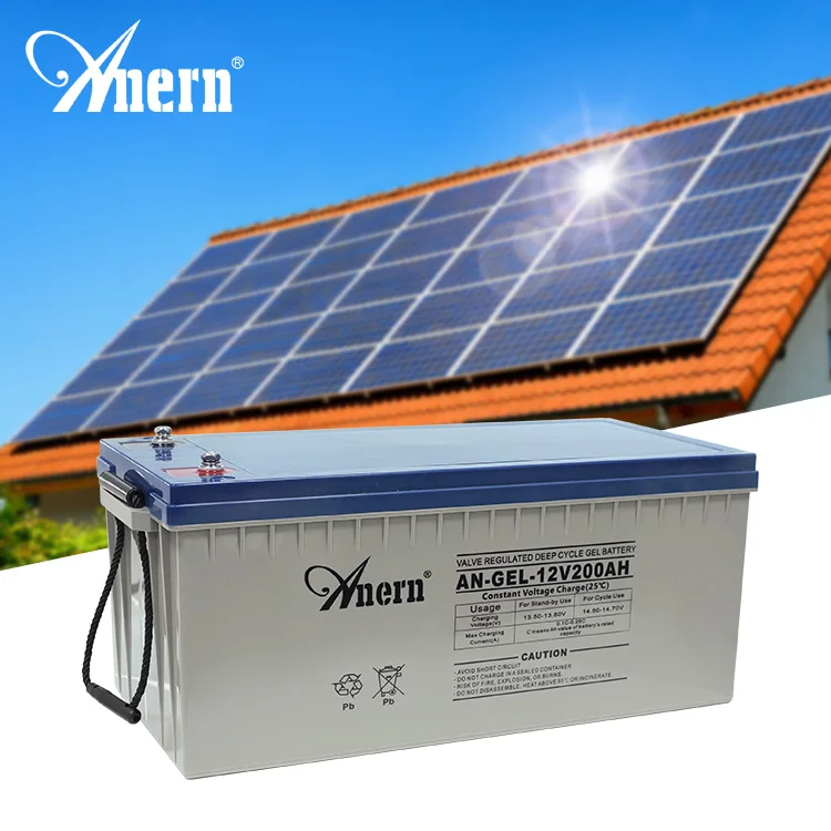 Anern gel battery 12v 200ah 250ah 300ah lead acid battery