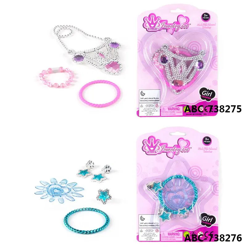 Игрушки принцессы нарядные туфли и ювелирные изделия Бутик для девочек притворный игровой набор модные аксессуары короны ожерелья кошельки кольца