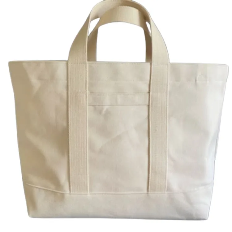 LILALILA New Arrival 100% cotton canvas tote bag customized logo large shopping bag heavy canvas large grocery shopping bag