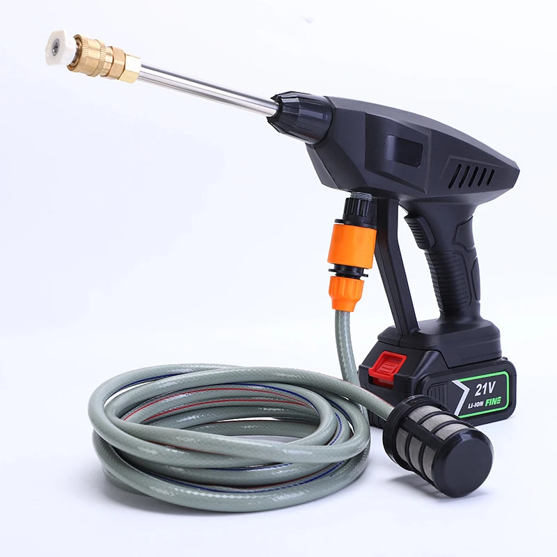 Landtop Car Washer Gun Cleaning Machine Cordless Power High Pressure 21V Wireless Portable High Pressure Water Spray Gun