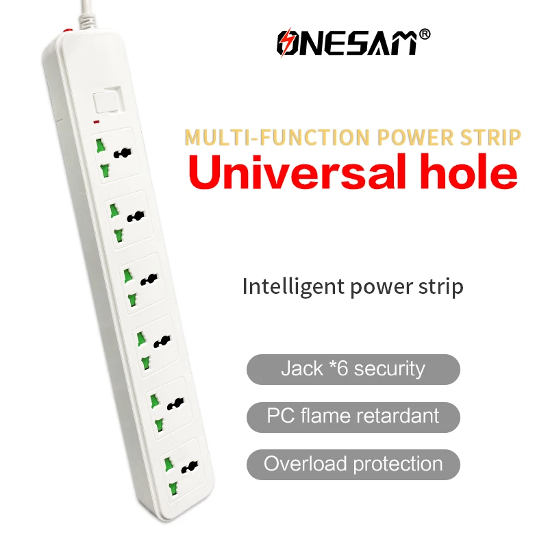 Cross-border factory direct sales of multi-hole strip line socket student dormitory home security door socket high-power socket