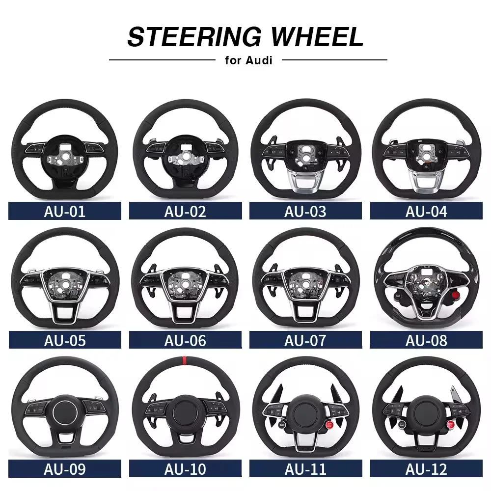 R8 With Start Button Drive Select Half Alcantara Steering Wheel for Audi A3 A4 A5 A6 C7 C6 C8 B7 B8 B9 Q3 Q5 Q7 RS3 RS7 S600 8V