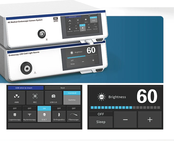 Camjoy CY203UT 4K Medical endoscope camera system equipped with camera led light source monitor UHD 4K HD recorder