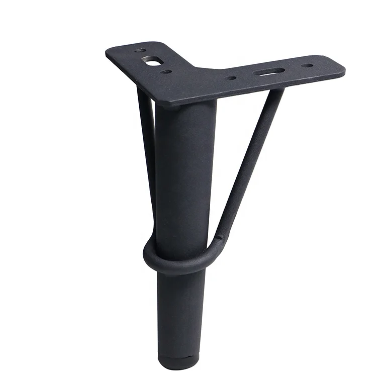 WINSTAR Popular style 6inch L shape metal golden black furniture sofa bed leg for cabinet