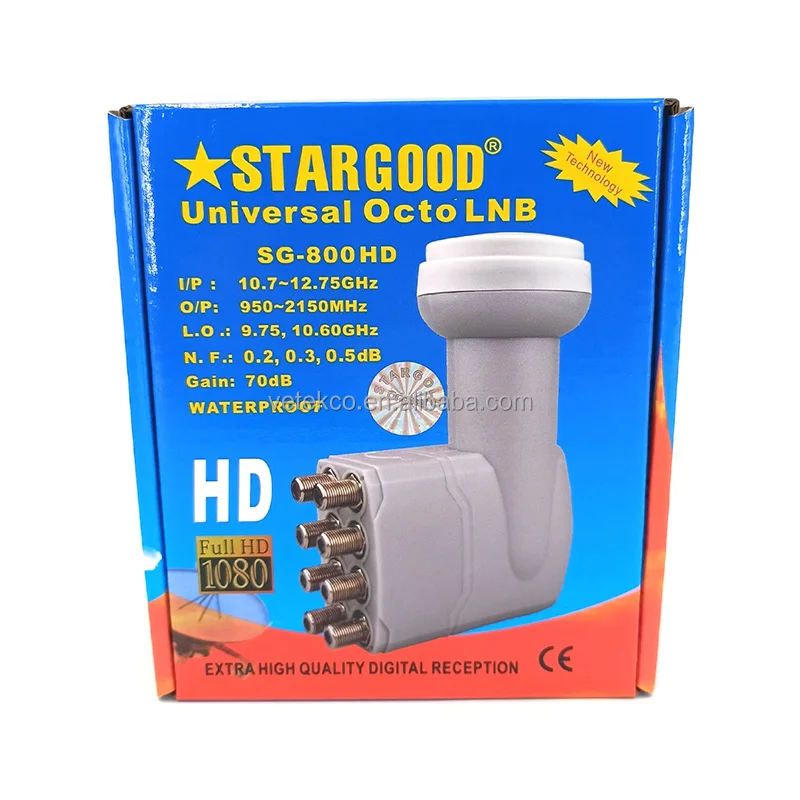 China Manufacturer Supply Hot Selling Digital KU Band Single/Twin/Quad /Octo Stargold LNB