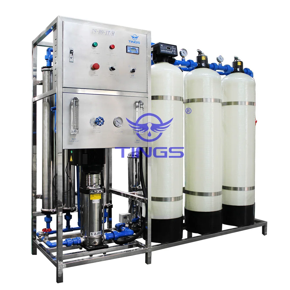 Small Industry 1000LPH Reverse Osmosis Machine Water Treatment Plant Filter System