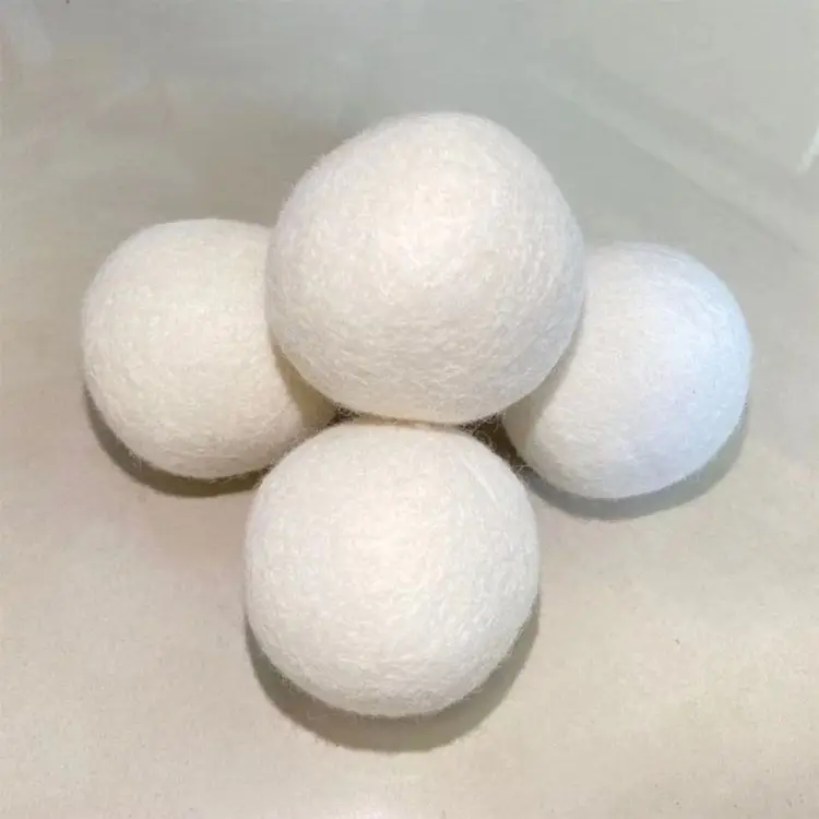 Factory Made 100% New Zealand Reusable Wool Laundry Ball Eco Laundry Clean Balls wool felt balls