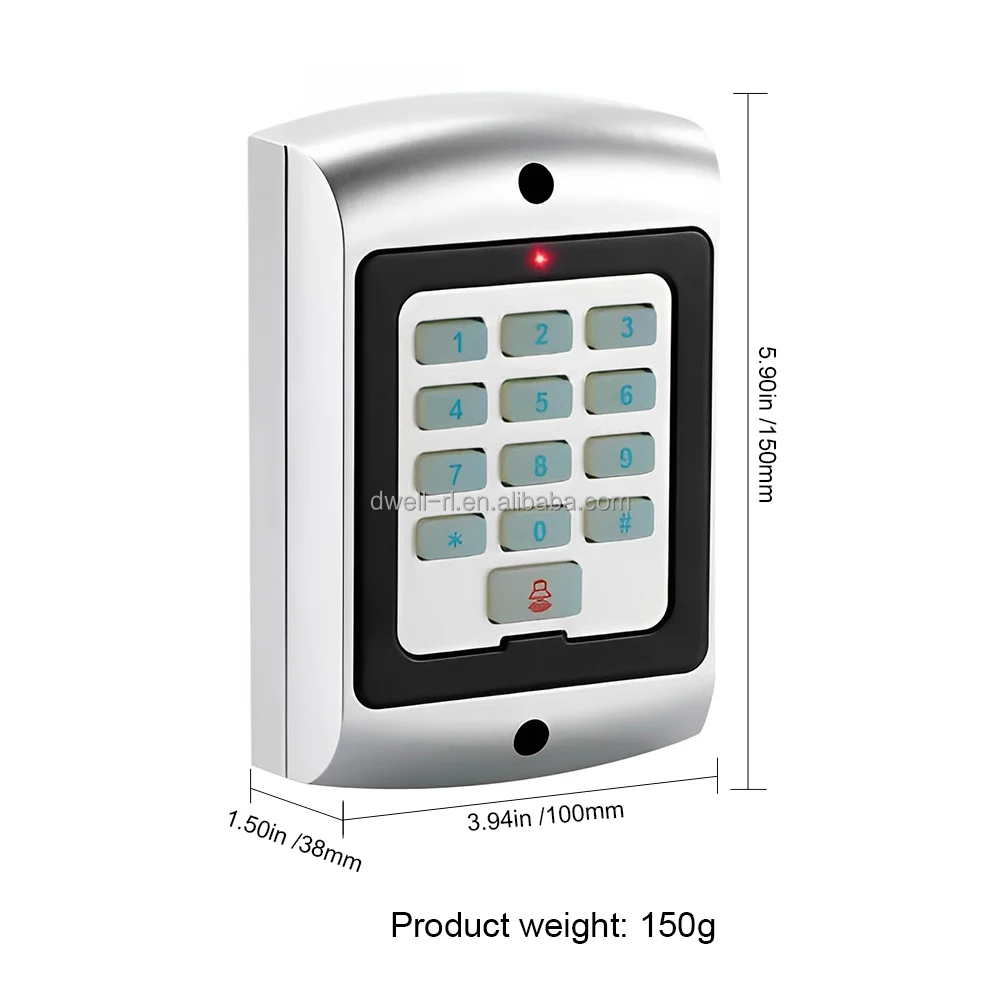 DWRL Imitation Access Control System Mock Alarm Dummy Decoy Security Keypad with Night LED Light