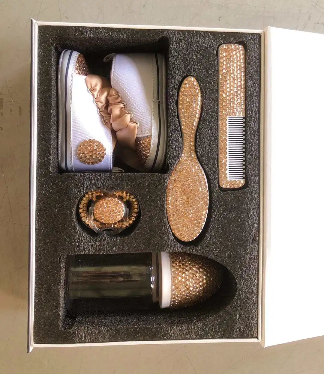 Newborn Baby Bottle Warmer Portable Outdoor Infant Milk Feeding Bottle Sparkling Baby Gift Set