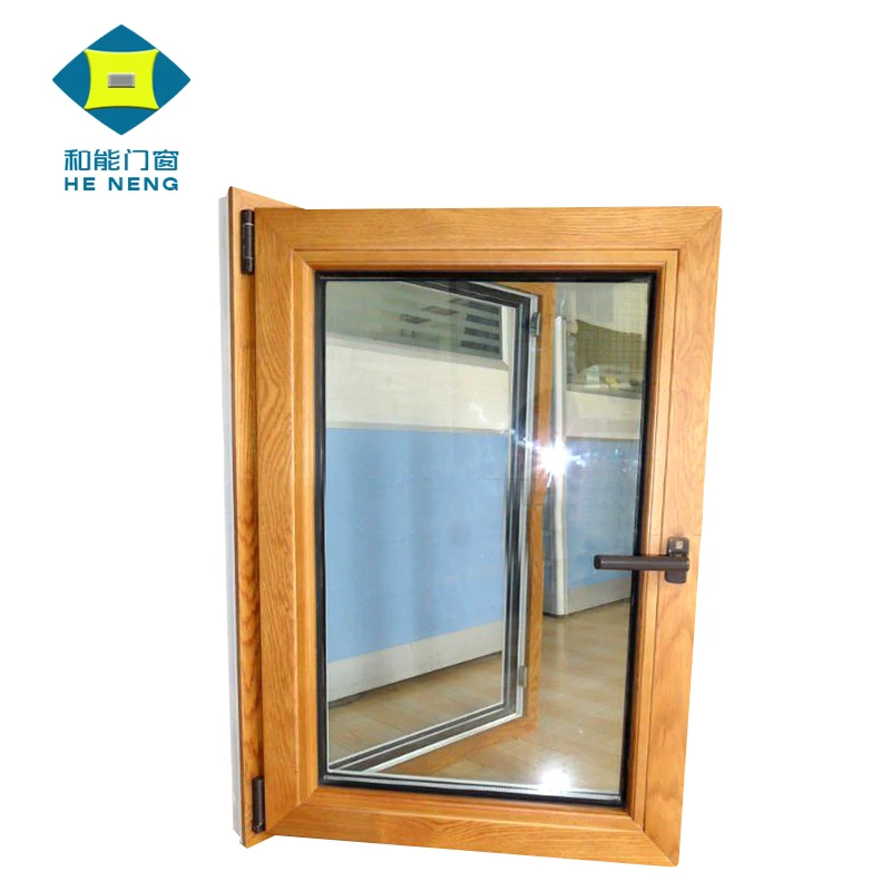Modern Swing Graphic Design Horizontal Hanging EPDM Fiberglass Cheap Good UPVC Window Double Glazing Swing PVC Casement Window