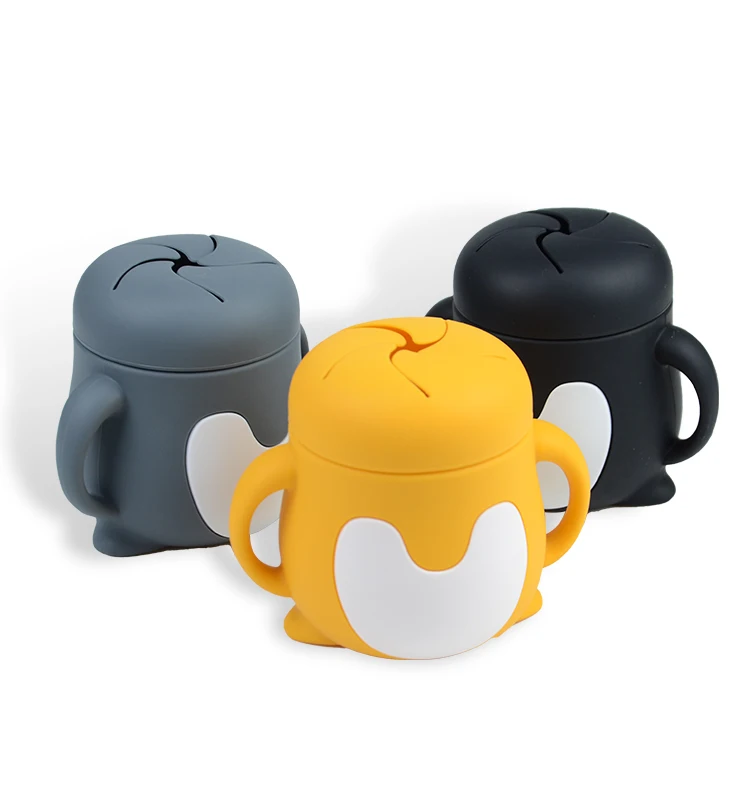 Cups With Lids and Straws Bpa Free Baby Drinking Training Straw Cup Food Grade Baby Sippy Cup