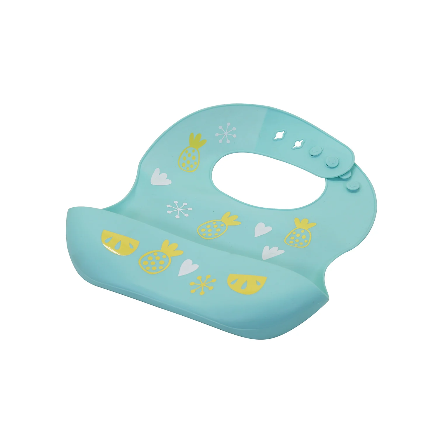 Wholesale Custom Animal Printed Waterproof Silicone Baby Bid Kids Silicone Bib Baby For Baby