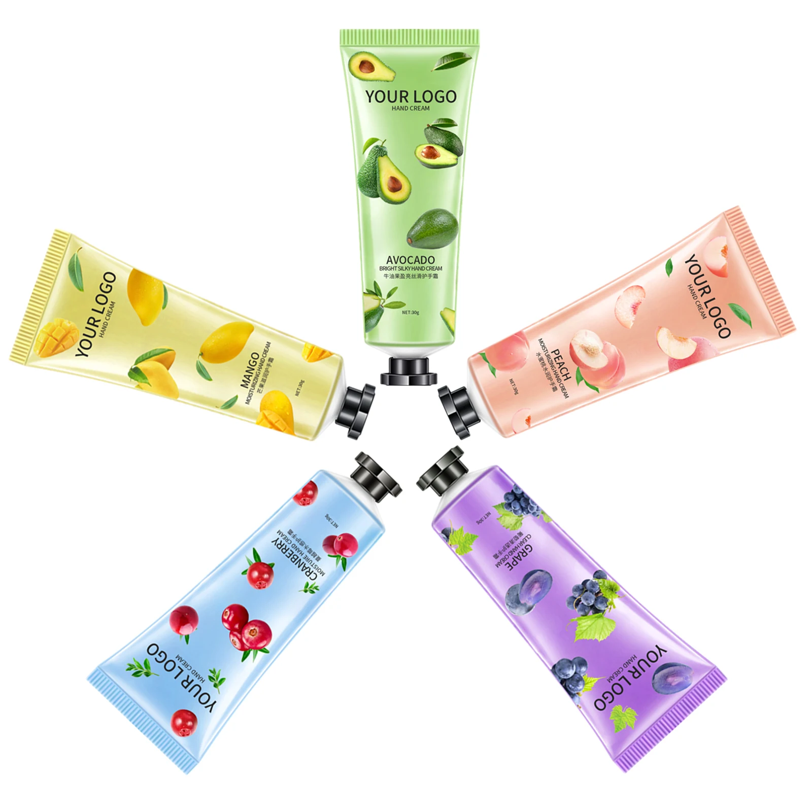 OEM/ODM Private Label Natural Plant Extract Hand Cream Nourishing Moisturizing Hand Whitening Cream Avocado Hand Cream