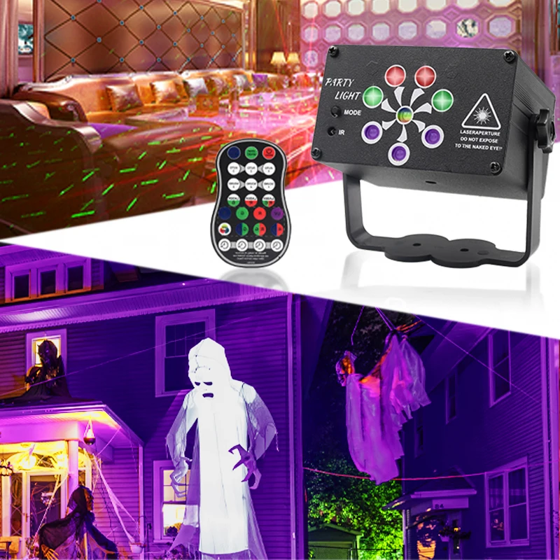 Factory direct sale remote control Full color LED 8 eyes 240 Different patterns stage lights for dance floor nightclub
