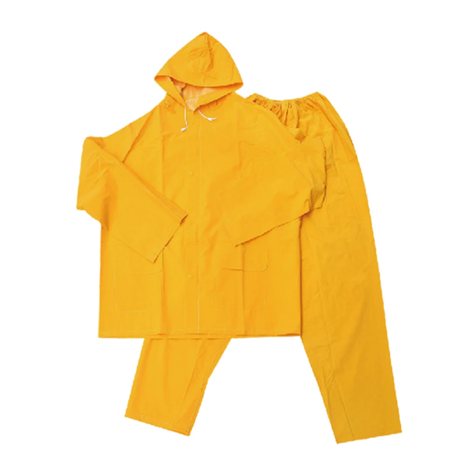 IMPA190436 Rain suit yellow with hood Marine Rain Coat PVC Rain Coat  yellow PVC Yellow