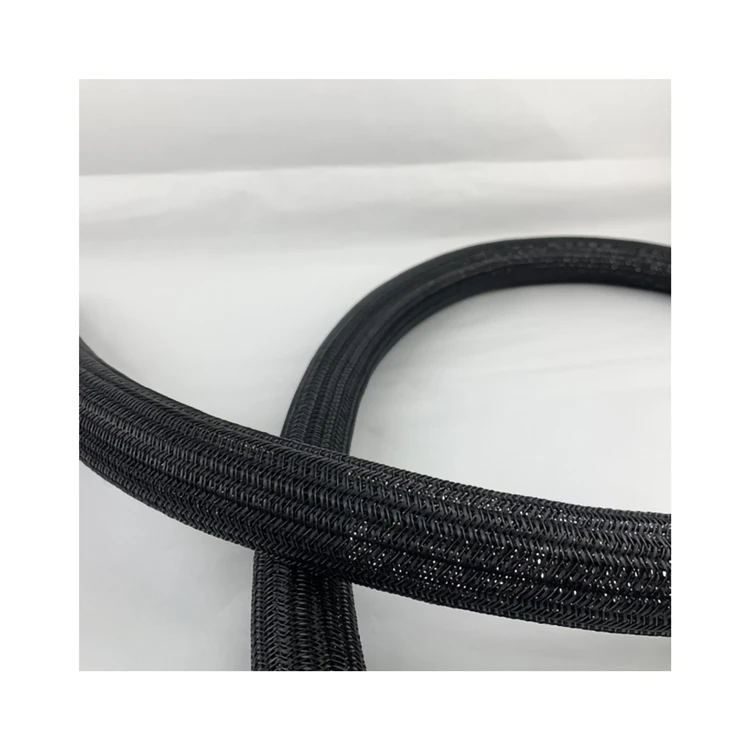 
Pet Black Nylon Braided Self-curling Expandable Sleeving For Protective Electrical Wire Cable 
