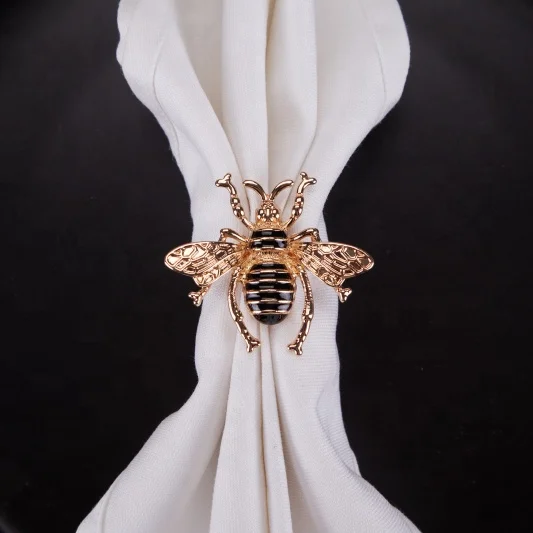 2023 wholesale new designs insect napkin rings butterfly serious napkin holder