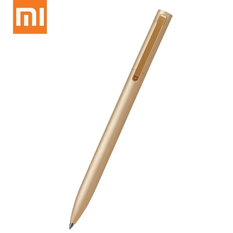 Металлическая роликовая ручка Xiaomi Mi Mijia металлическая для подписи вращающаяся шариковая доступна печать логотипа