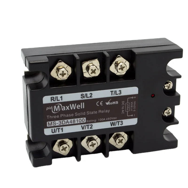 MS-3DA48100 100 amp 5v 3 phase solid state relay