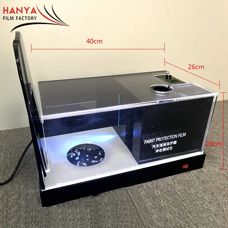 TPU PPF transparent film high speed stone ejection machine PVC car paint protective film impact tester