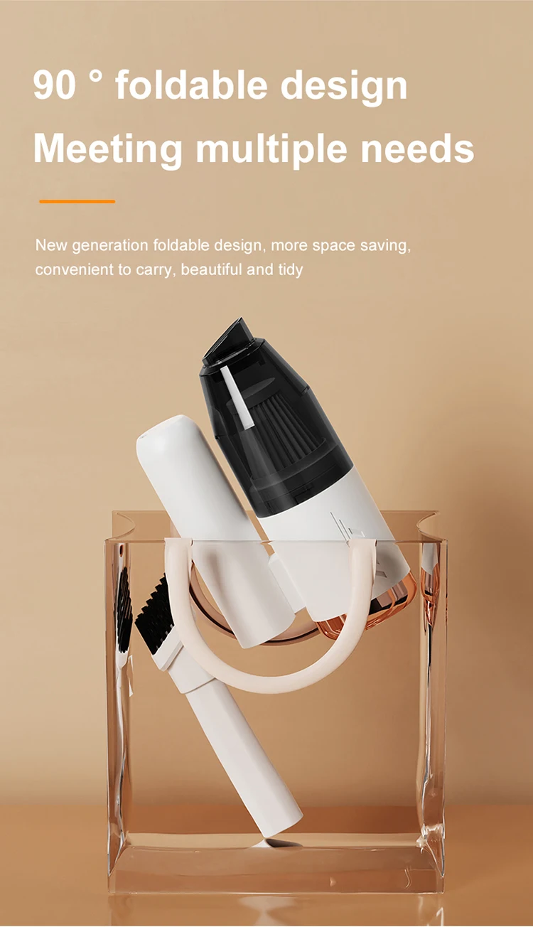 Mini Portable Vacuum Cleaner and Blower 2 in 1 Rechargeable Mini Vacuum Cleaner for Keyboard and Cars