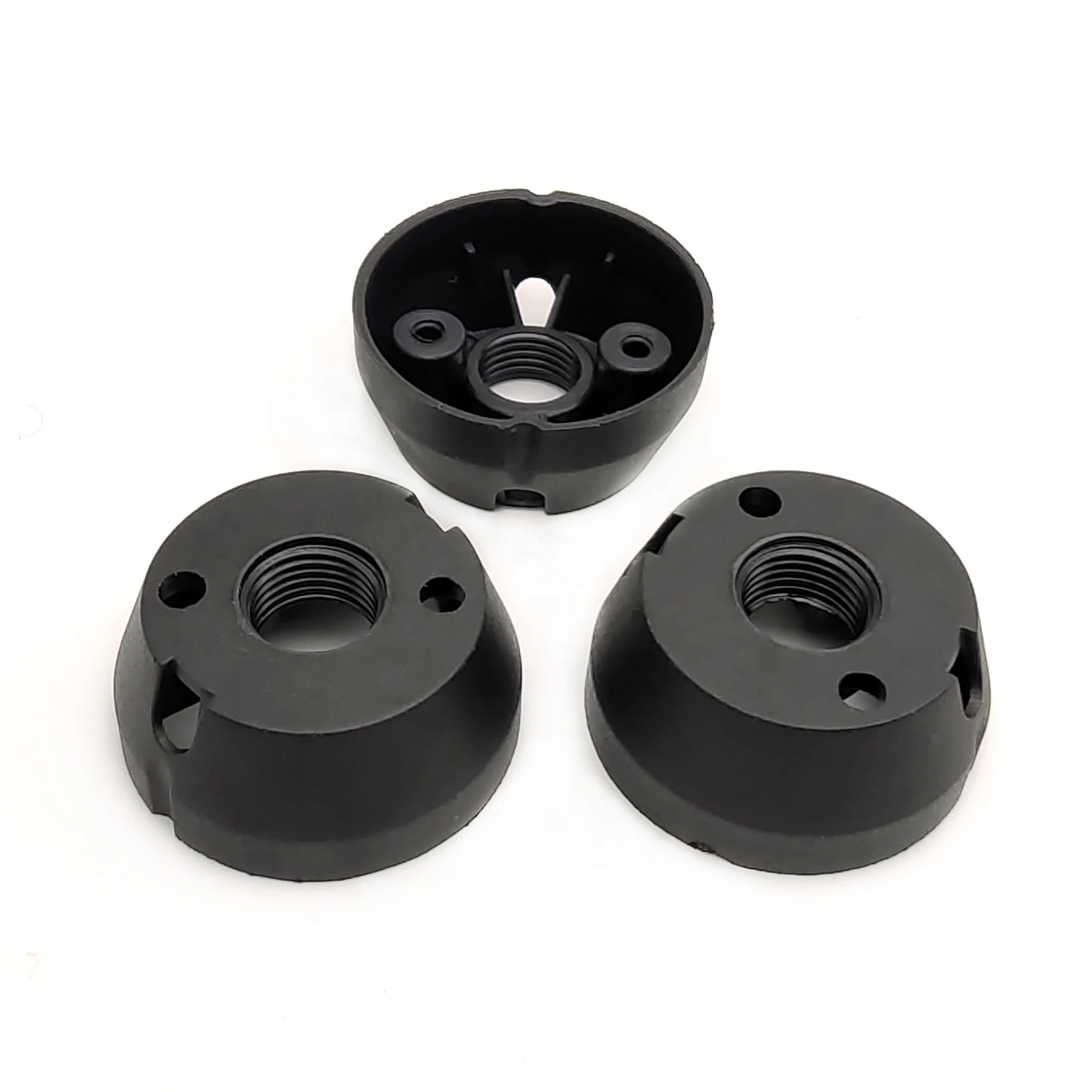 GU10 high temperature resistant nylon lamp cap with M10 screw hole on the back cover