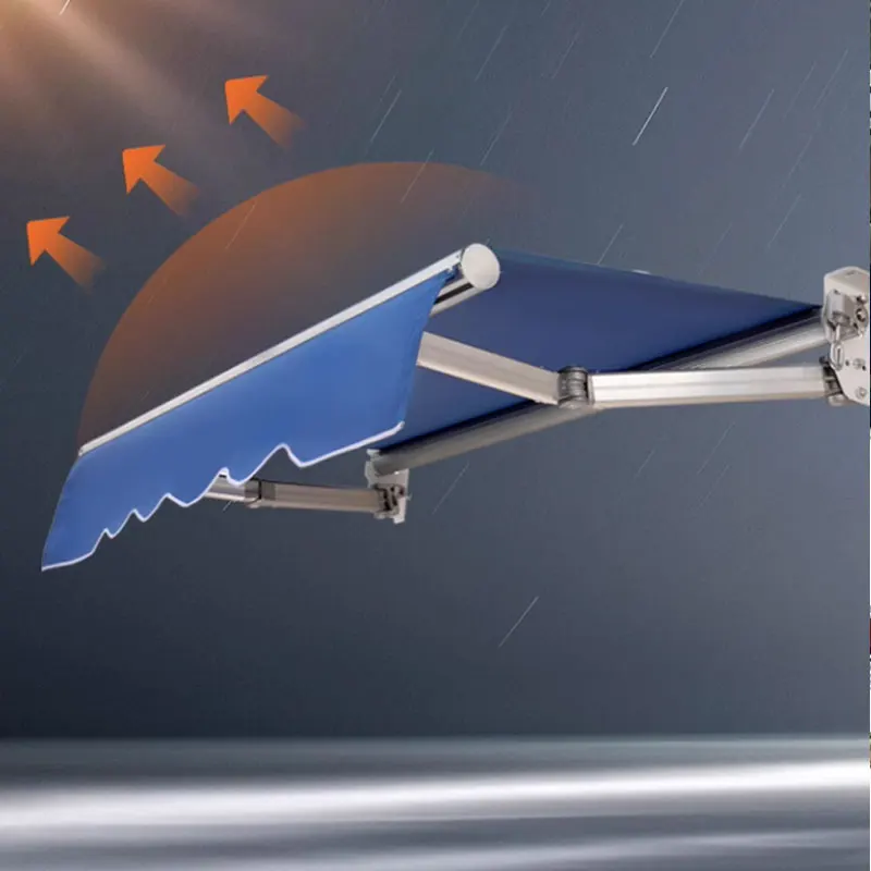 Tuoye Rainproof Awnings Retractable Outdoor Motorized /manual Rain Cover Retractable Awning Canopy