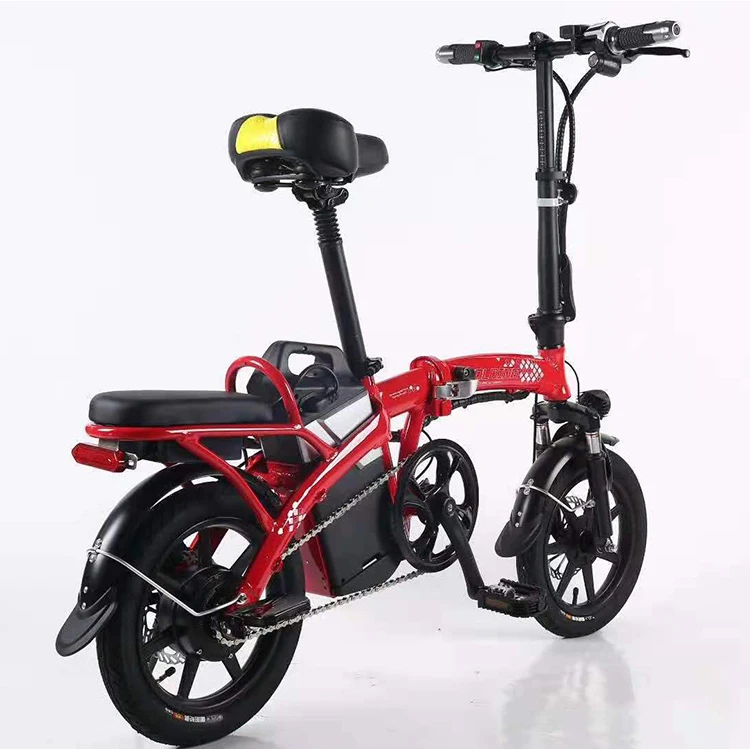 2024 Hot Sale Mini 400w Electric Folding Bicycle 14 inch 48v City Electric Bike Foldable Electric Bike