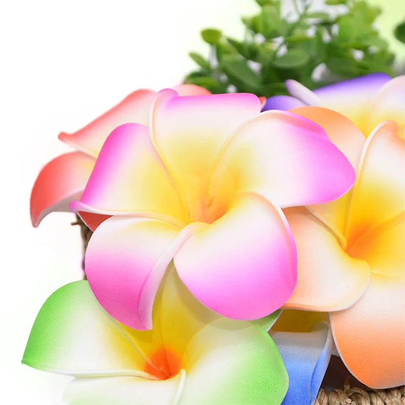 YOPIN-1275 Wholesale EVA Frangipani Flower Artificial Foam Frangipani Flowers