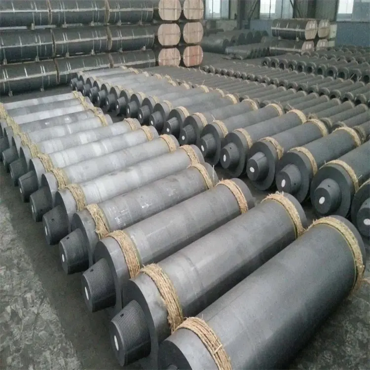 Hot Sale High Power 200mm Carbon Graphite Electrodes for Arc Furnace and EAF Manufacturer Direct Pricing