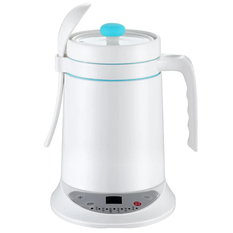 750ML Blue Reservation Cooking Healthy Stew Cup Ceramic Electric Stew Small Slow Cooker Stewpot