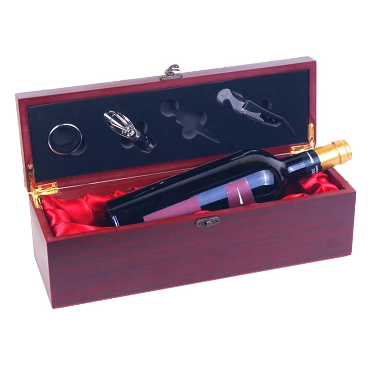 Модный деревянный ящик для вина с логотипом на заказ для одной бутылки вина 1, упаковочный ящик для хранения, китайский производитель винных коробок