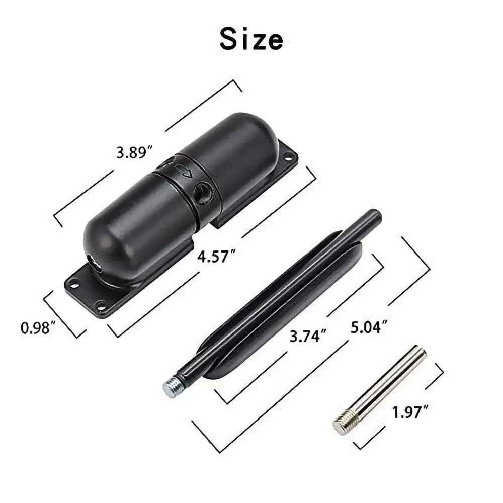 Safety Spring Door Closer, Adjustable Closing Door Hinge, Automatic Stopper Fire Rated Convert Hinged Doors to Self Closing Door