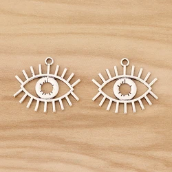Tibetan Silver Egyptian Eye Of Horus Charms Pendants for Necklace Earring Jewelry Making Accessories 25x22mm