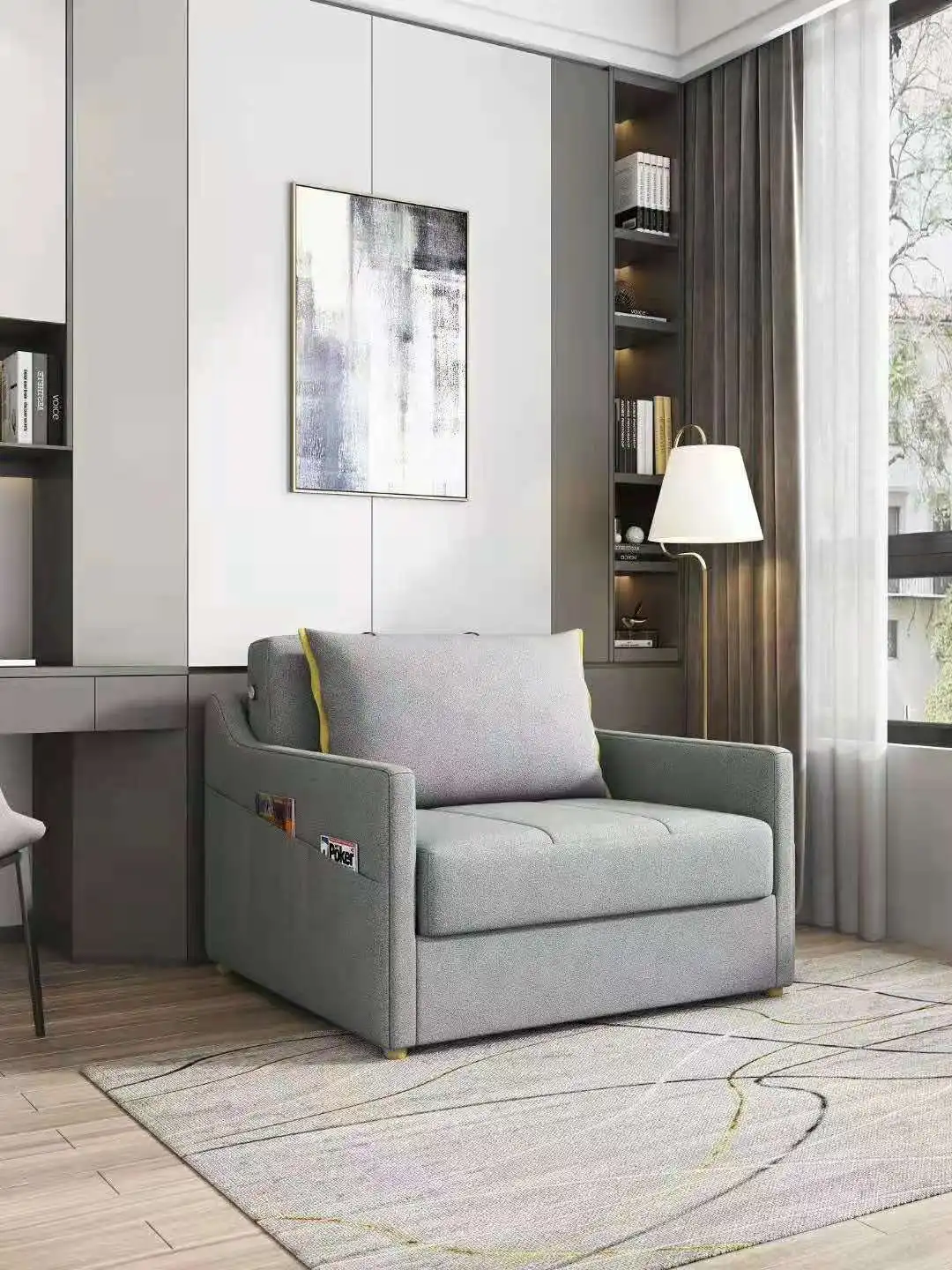 New Design Easy Assembled Space Saving Smart Furniture Folding Bed king size queen size platform metal bed frame