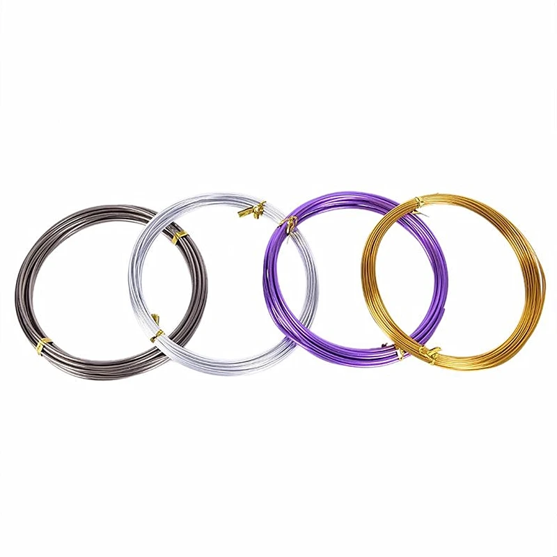 Wholesale 1mm-5mm Anodized Aluminum Craft Wire Light Copper Color Aluminium Wire For Jewellery Making