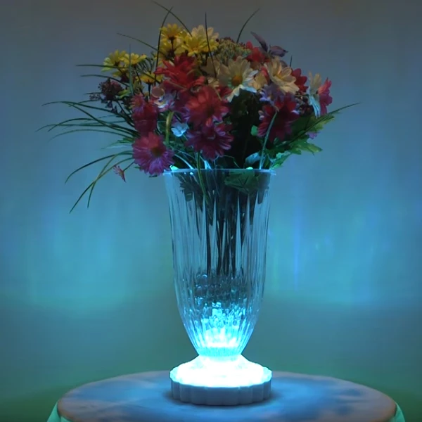 China wholesale New product hot Wedding 6inch IR remote controlled table centerpieces led base light