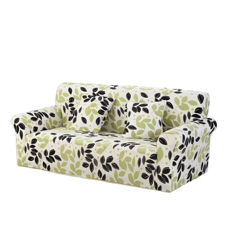 luxury comfy fancy floral printed cute blue teal full sofa cover