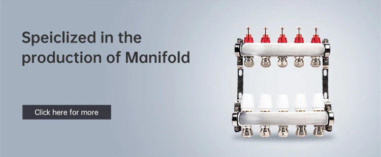 OLDE Stainless Steel Manifold up to 12 Loops for Underfloor Heating with NPT/Compression/G Connection