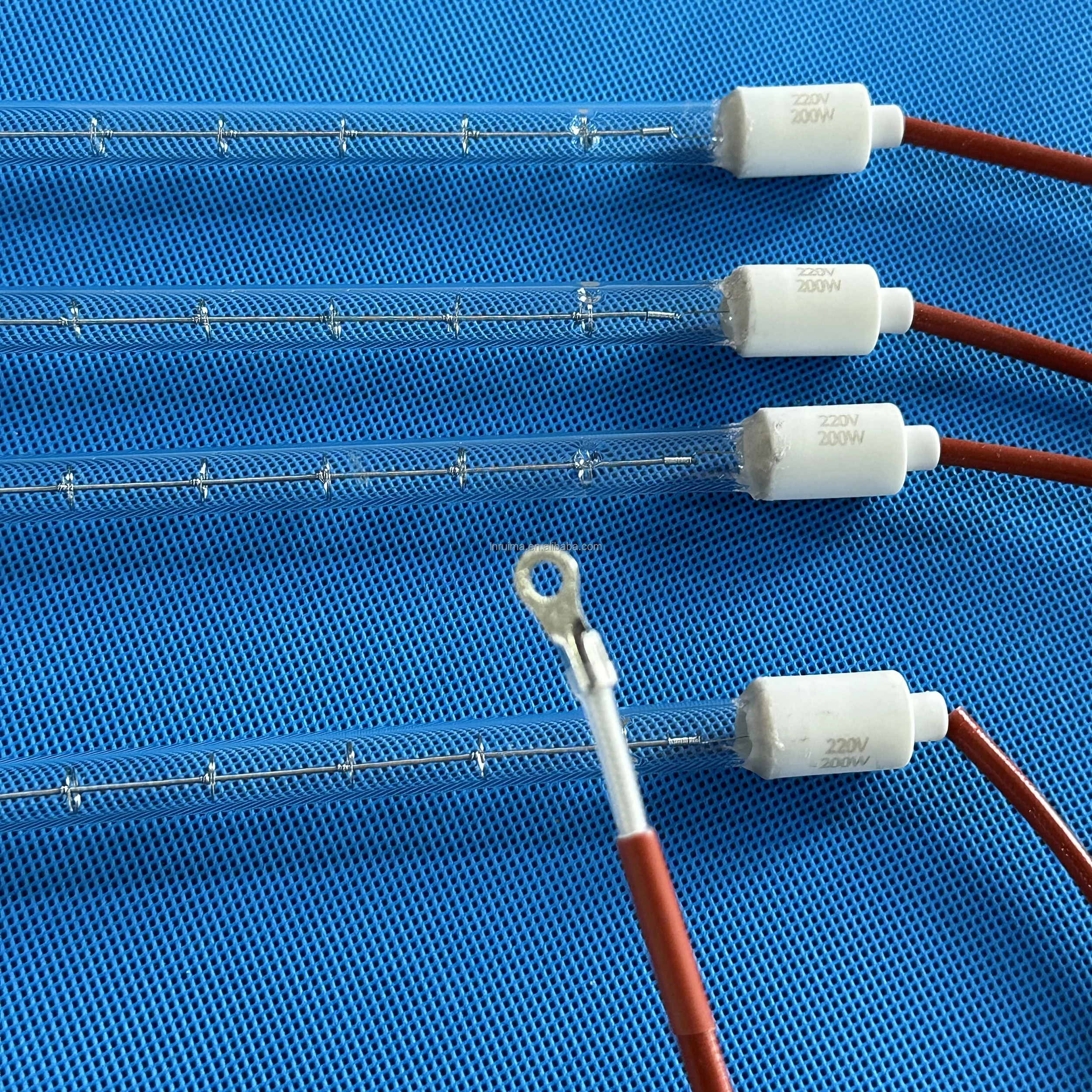 REMA High Quality C57 Semi painted white halogen lamp IR Emitters quartz for industrial heating and drying