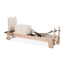 Oak Maple Wood white reformer yoga training exercise pilates reformer