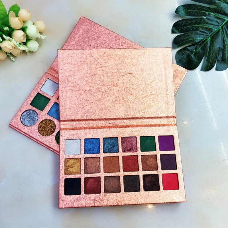
Make Your Own Natural Beauty Glitter Matte Eye shadow Private Label Pigmented Eyeshadow Palette 
