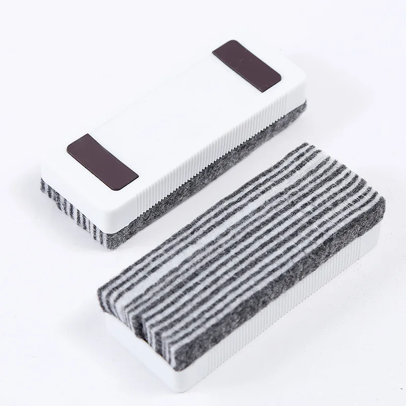 Simple White Color Whiteboard Eraser Magnetic Blackboard Eraser Felt Chalk Eraser