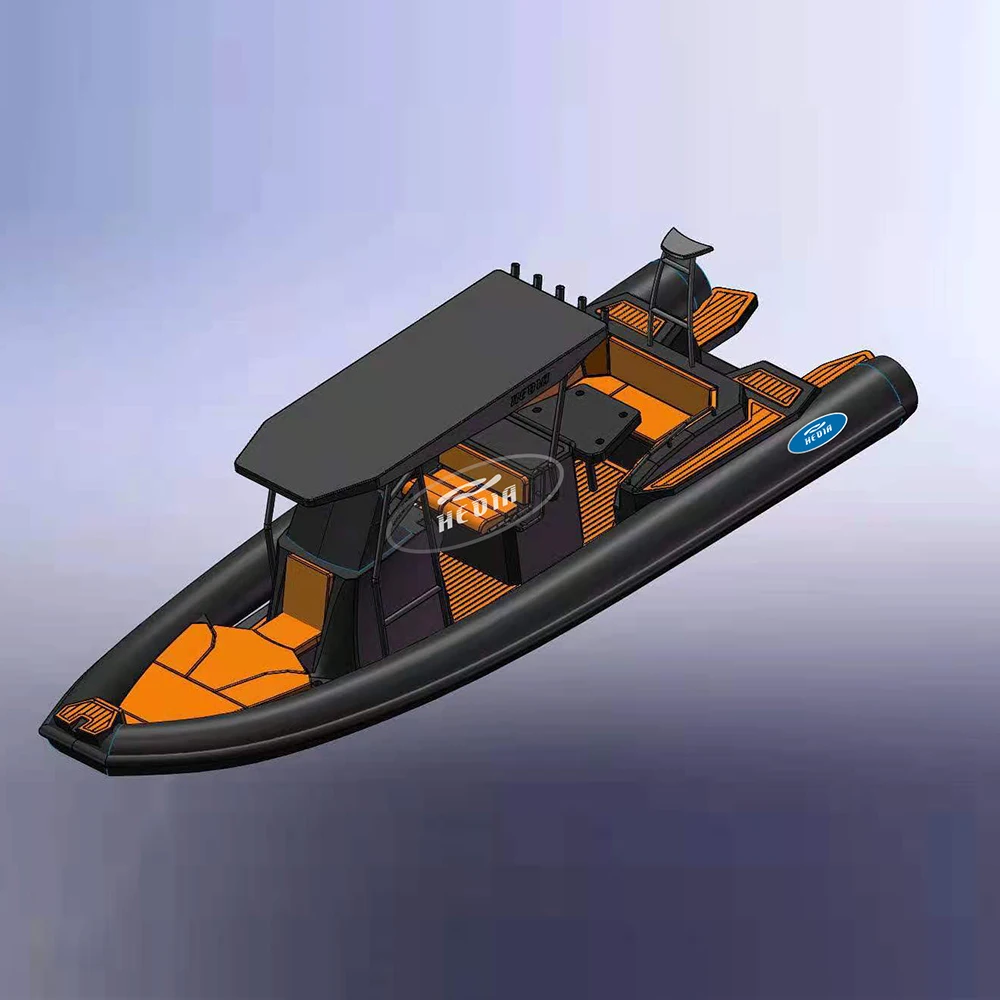 RHIB 800 26 футов орка военный гипалон высокая производительность полиция Круизная алюминиевая надувная лодка 8