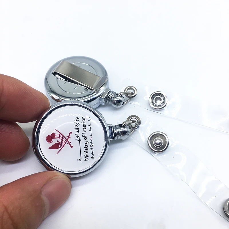 Metal Badge Reel Retractable and Stretchable Key Chain Yoyo Badge Holders