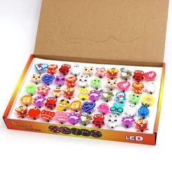 Wholesale High Quality Colorful Plastic Ring Cute Led Glowing Finger Girl Glow Toy For Gifts