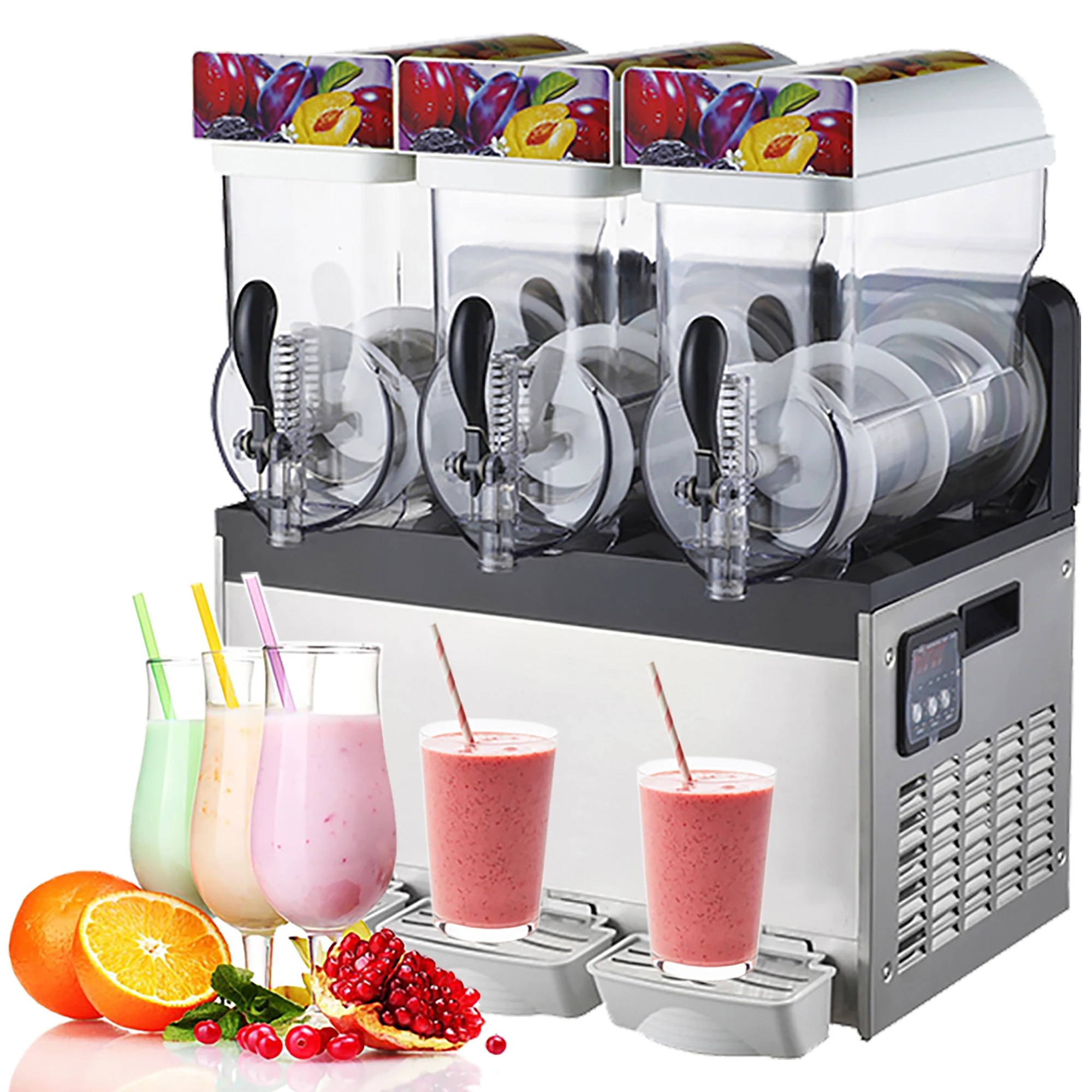 High quality factory cheap price new 3 tanks ice slush machine commercial 15L 30L 45L slush making machine slush machine