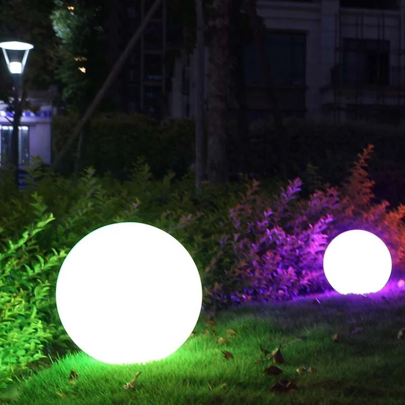 
16 Color Changing Outdoor Garden Glowing Ball Light Patio Landscape Pathway LED illuminated Holiday Lighting Furniture 